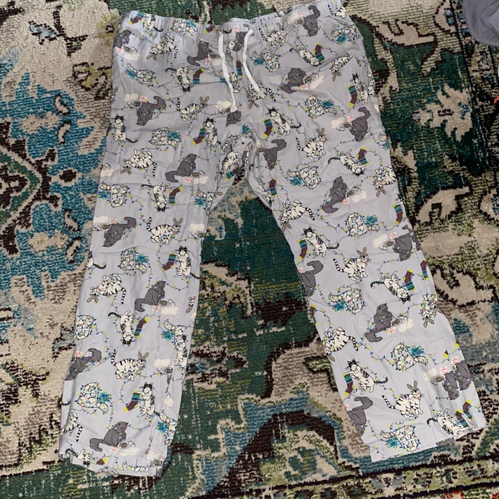 Old Navy Christmas Cats PJ Pants